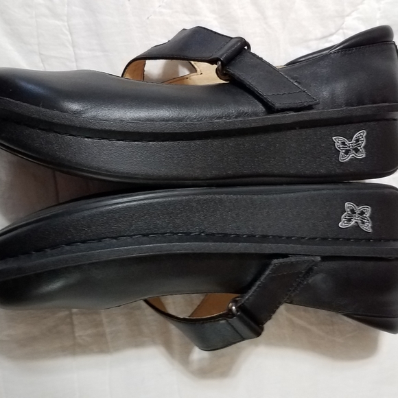 Alegria Dayna Black Napa  Leather 39 Mary Jane style shoe EUC - Picture 5 of 12